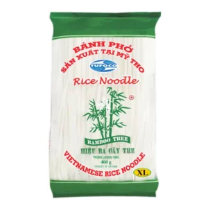 Bamboo Tree Rice Noodle Size XL - Banh Pho Ba Cay Tre 10mm 400gr x 1
