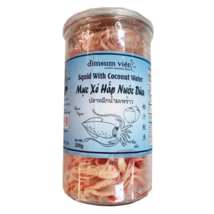 Muc Xe Hap Nuoc Dua Dimsum Viet Squid With Coconut Water 椰汁味魷魚絲 200g x 1