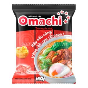 Omachi Beef Noodle Mi Xot Bo Ham 炖牛肉汤面 80gx30