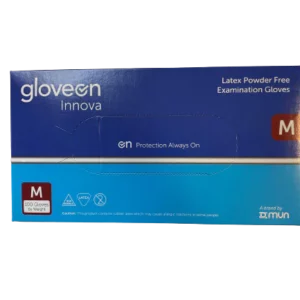 GloveOn Innova Latex Powder Free Examination Gloves - Size M 100pairs x1