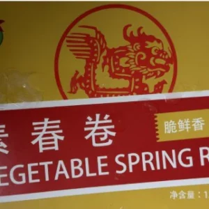 J Dragon Vegetable Spring Roll 玉龍 素春卷 Cha gio chay Thanh Dao(50x15g) x1