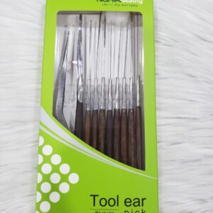 Nghia Stainless Steel Ear Cleaning Tool Kit Whole Set Curved - Bo Lay Ray Tai (Cong)