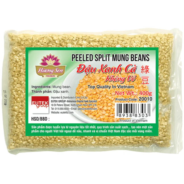 Huong Sen Peeled Split Mung Beans - Dau Xanh Ca Khong Vo 500gr x1