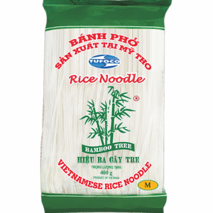 Bamboo Tree Rice Noodle Size M - Banh Pho Ba Cay Tre 3mm 400gr x 1