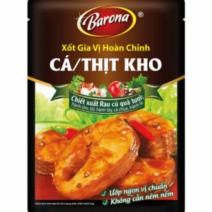 Barona Sauce For Simmered Fish Or Pork - Xot Gia Vi Hoan Chinh Ca Thit Kho 80gr x 1