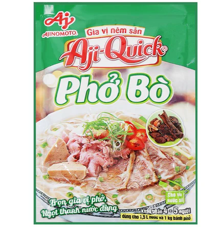 Ajiquick Beef Noodle Seasoning - Gia Vi Pho Bo 57gr x 120