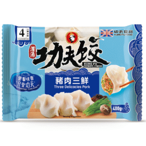 KUNG FU Three Delicacies Pork Dumplings - Hoanh thanh 400g x1