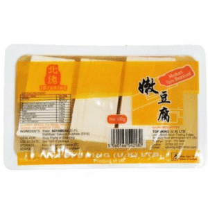 Fresh Medium Firm Tofu - Dau Hu Vang 600g x 1