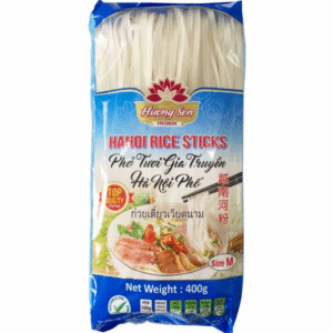 Huong Sen Hanoi Rice Sticks (Size M) - Pho Tuoi Gia Truyen Ha Noi Pho 400g x 1