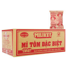 Miliket Instant Noodles With Shrimp Flavor - Mi 2 Tom 65g x 30