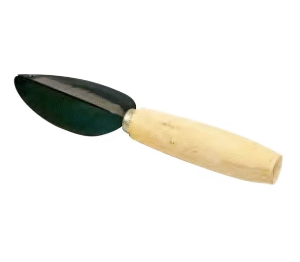 Black Peeling Knife With Wood Handle - Dao Bao Den Can Go Co Trung 1pc x 1