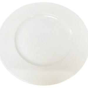 White Ceramic Plate - Dia Su Trang 25cm 1pc x 1
