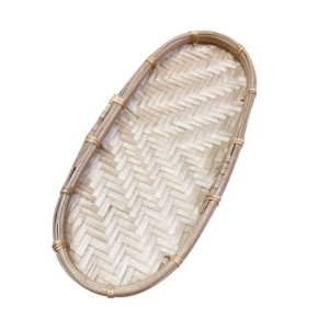 Bamboo Decoration Oval Shape - Met Tre Viet Nam Bau Duc (size 11 x 25 )