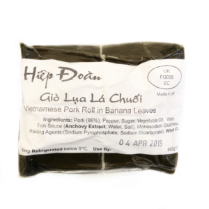 Hiep Doan Fresh Banana Pork Rolls - Gio Lua La Chuoi 500g x 1