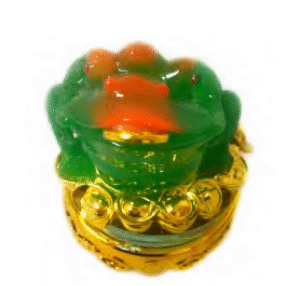 Small Green Frog Statuette - Ong Coc Xanh Xoay Nho 1pc x 1