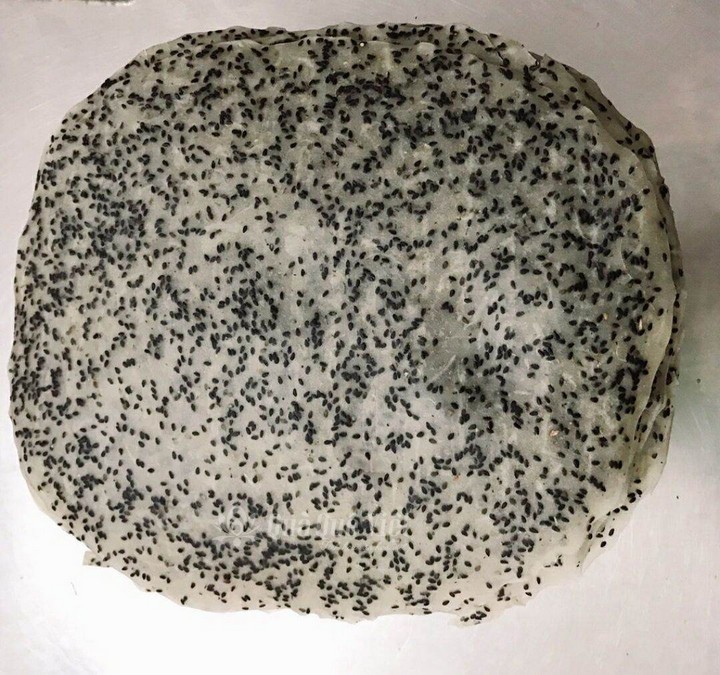 Huong Sen Black Sesame Crackers Banh Trang Me Den 400g x 1 - Image 2