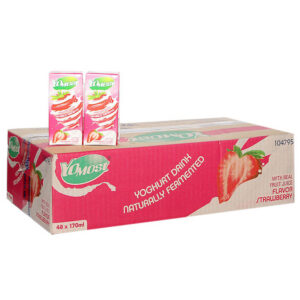 Yomost Straberry - Sua Chua Len Men Vi Dau 170ml x 48