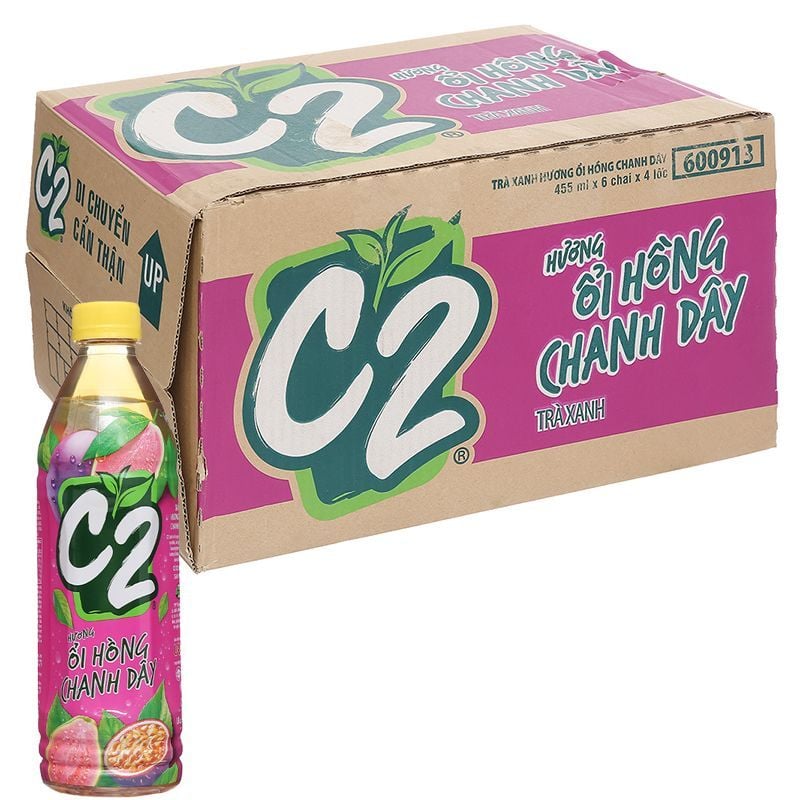 Tra Xanh C2 Huong Oi 455ml x 24
