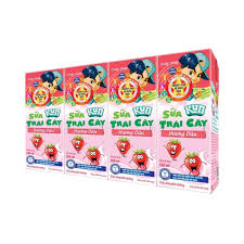 Kun Straberry Flavour - Sua Kun Dau 180ml x 4