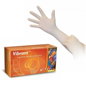 Vibrant Latex Powder Free Examination Gloves - Bao Tay Size S 100pairs x 10