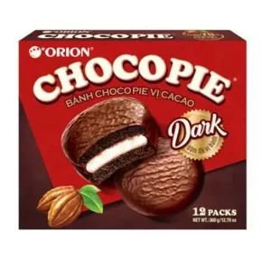Orion Chocopie Dark - Banh Chocopie Vi Cacao 360g