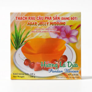 3K Agar Jelly Pudding Pandan Leaf Flavour - Thach Rau Cau La Dua 140g