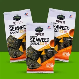 CJ Bibigo Crispy Seaweed Snacks Original (Sesame) Rong Bien Vi Me (5G*3pk)
