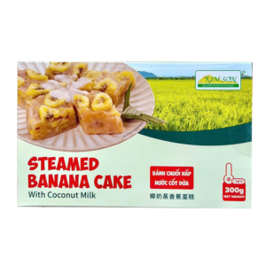 Kim Son Steamed Banana Cake With Coconut Milk Banh Chuoi Hap Nuoc Dua 300g x1