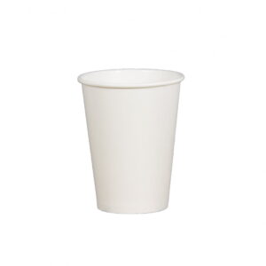 12oz Single Wall White Paper Cup - Coc Dung 1 Lan (10 pcs)